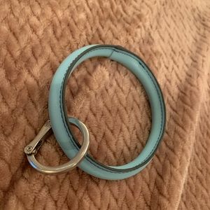 Big Leather O key chain